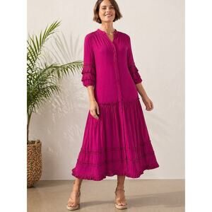 Chico's | Dresses | Chicos Denim Maxi Dress | Poshmark